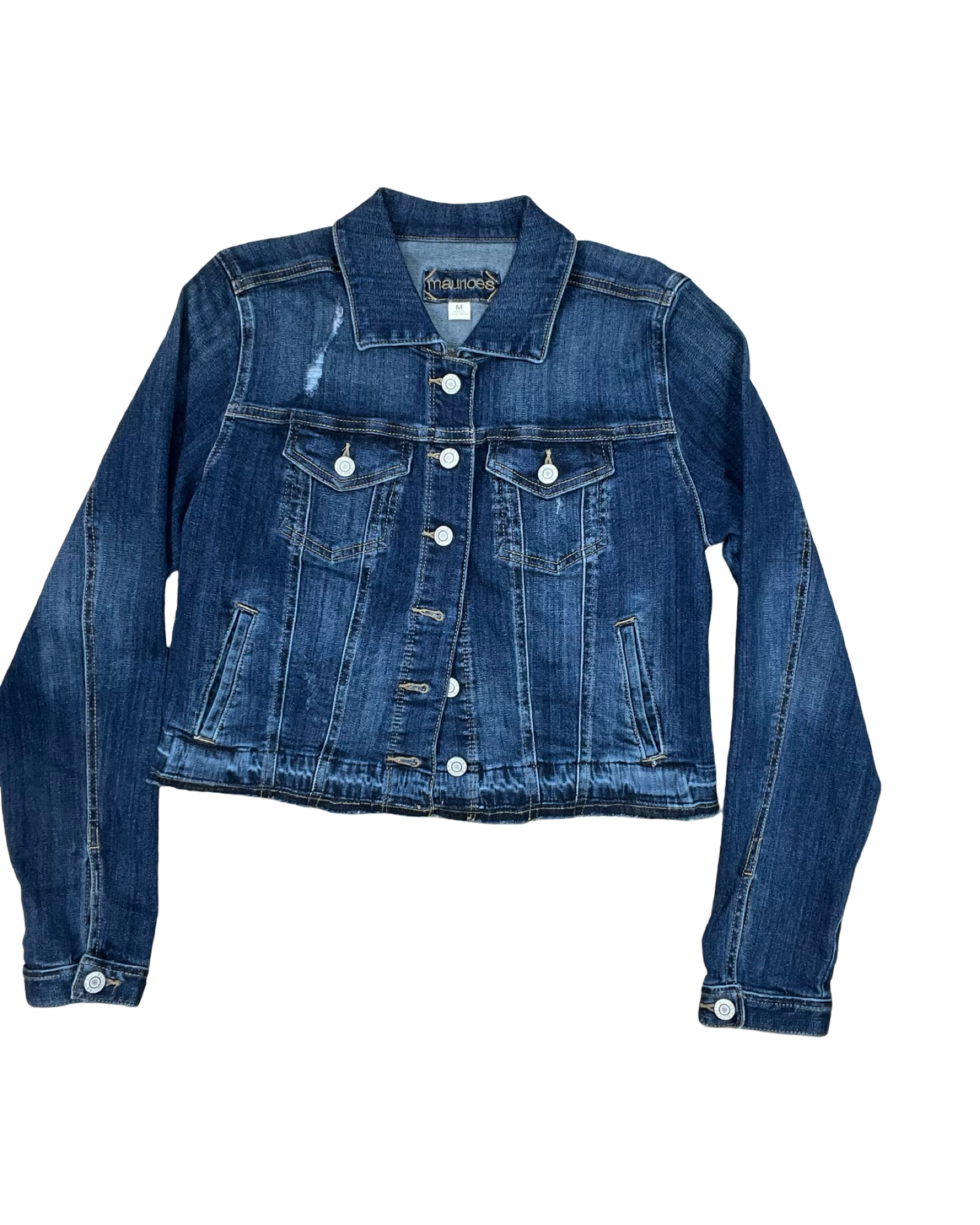 Jacket Denim By Maurices In Blue Denim, Size:M