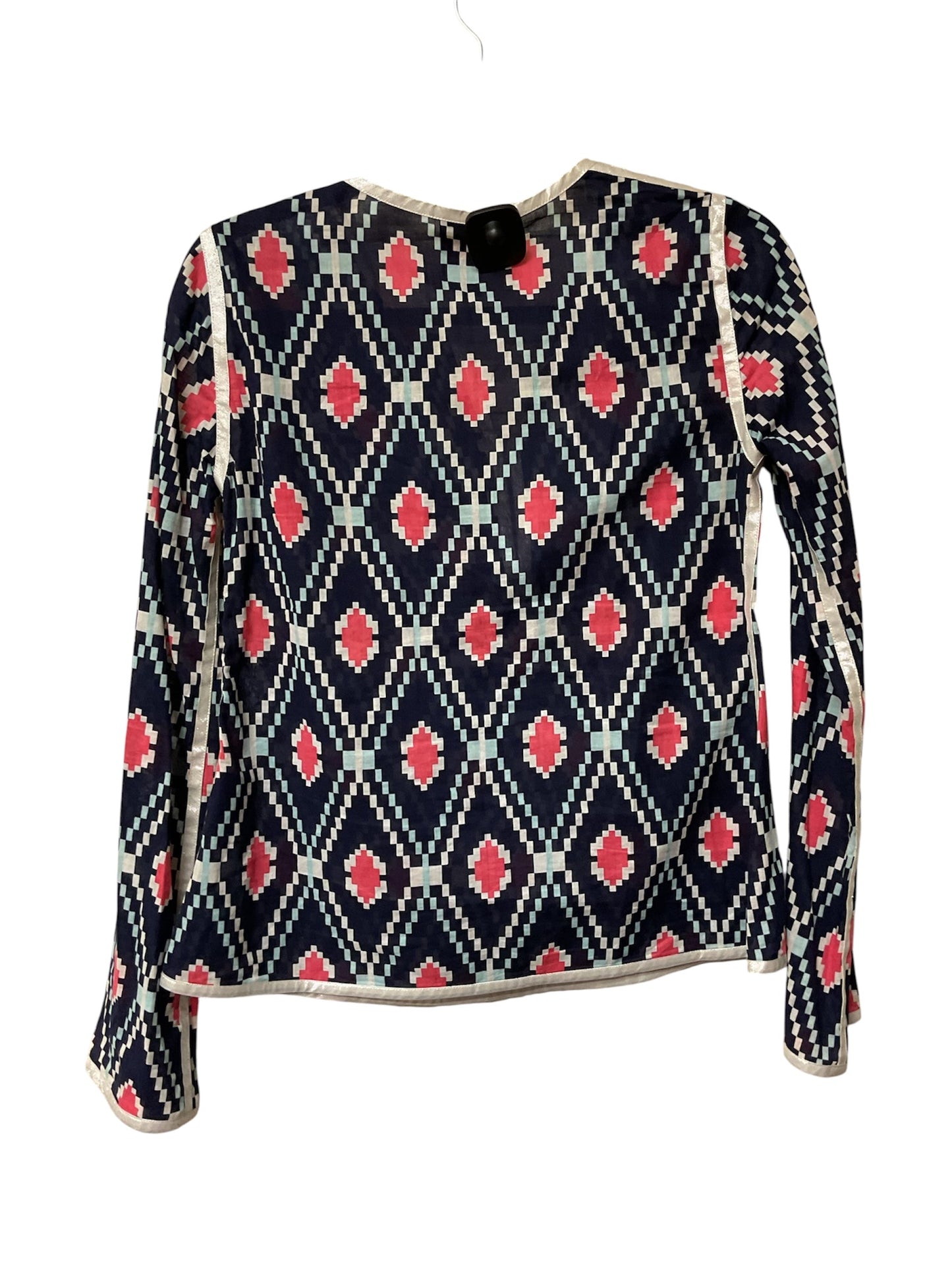 Top Ls Designer By Tory Burch In Blue & Pink, Size:2