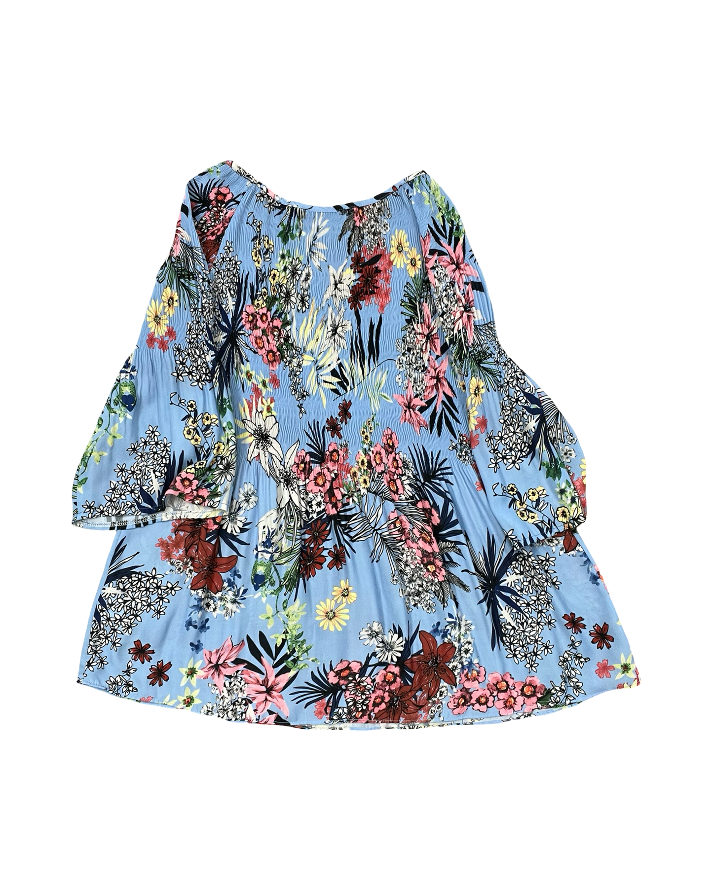 Top 3/4 Sleeve By Charlie B In Blue, Size:L