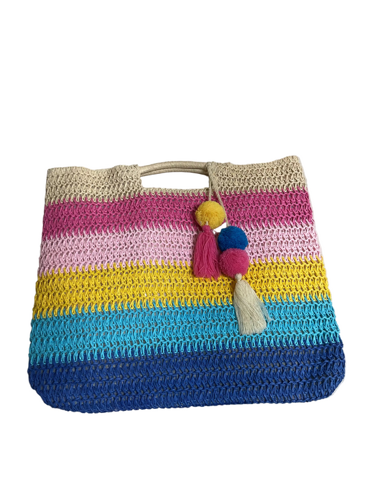 Tote By Shiraleah In Rainbow Print, Size:Small
