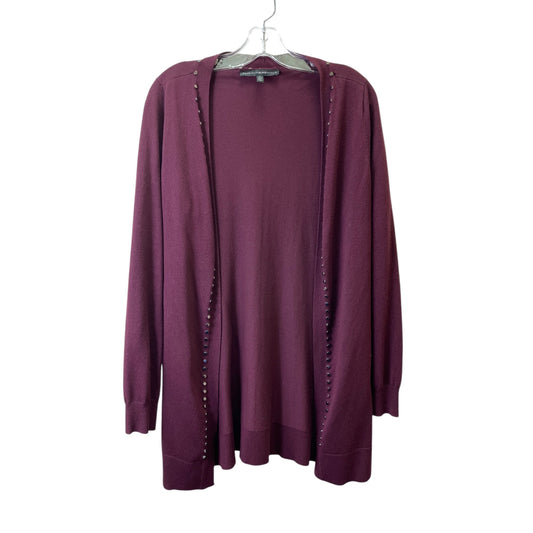 Sweater Cardigan By White House Black Market In Maroon, Size:S