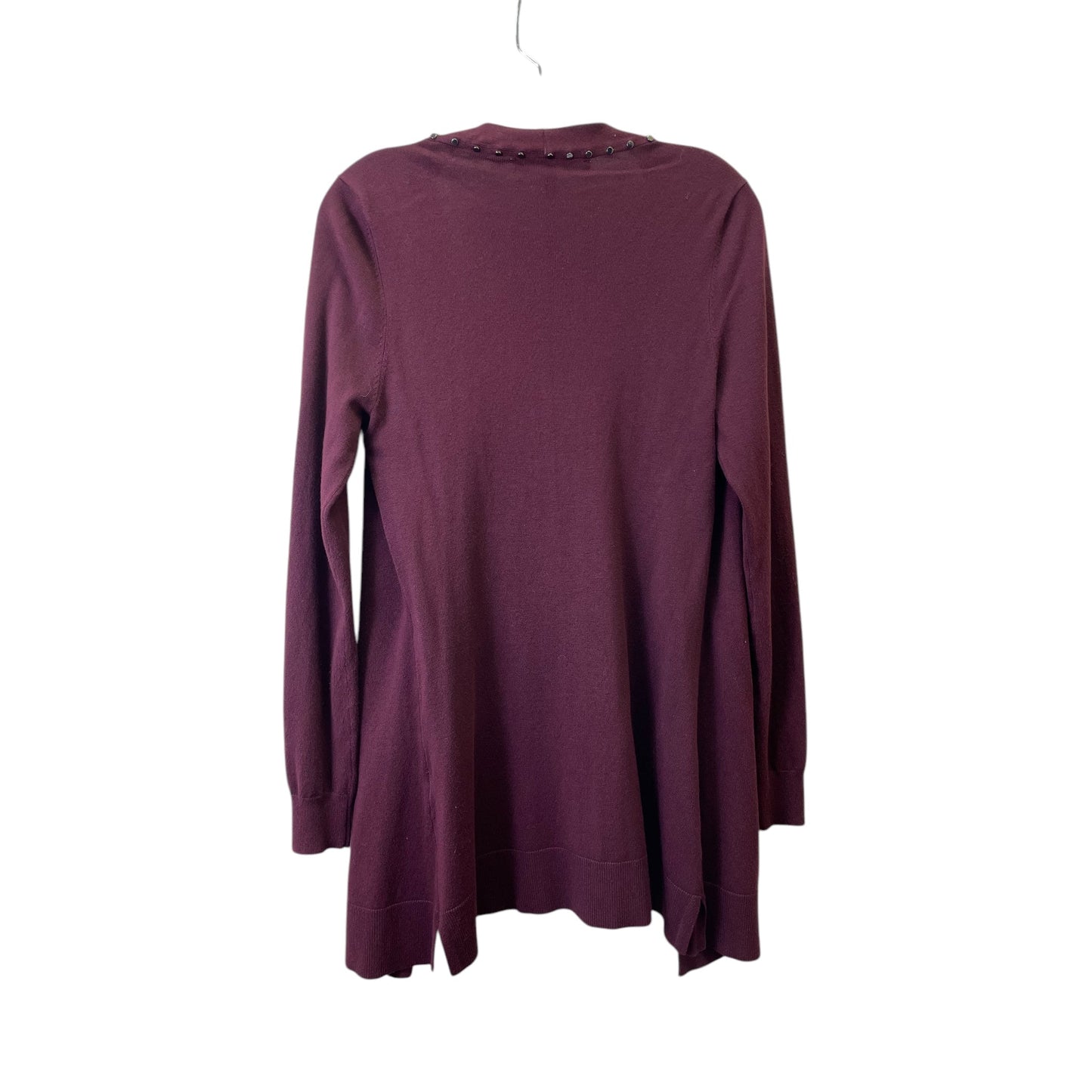 Sweater Cardigan By White House Black Market In Maroon, Size:S