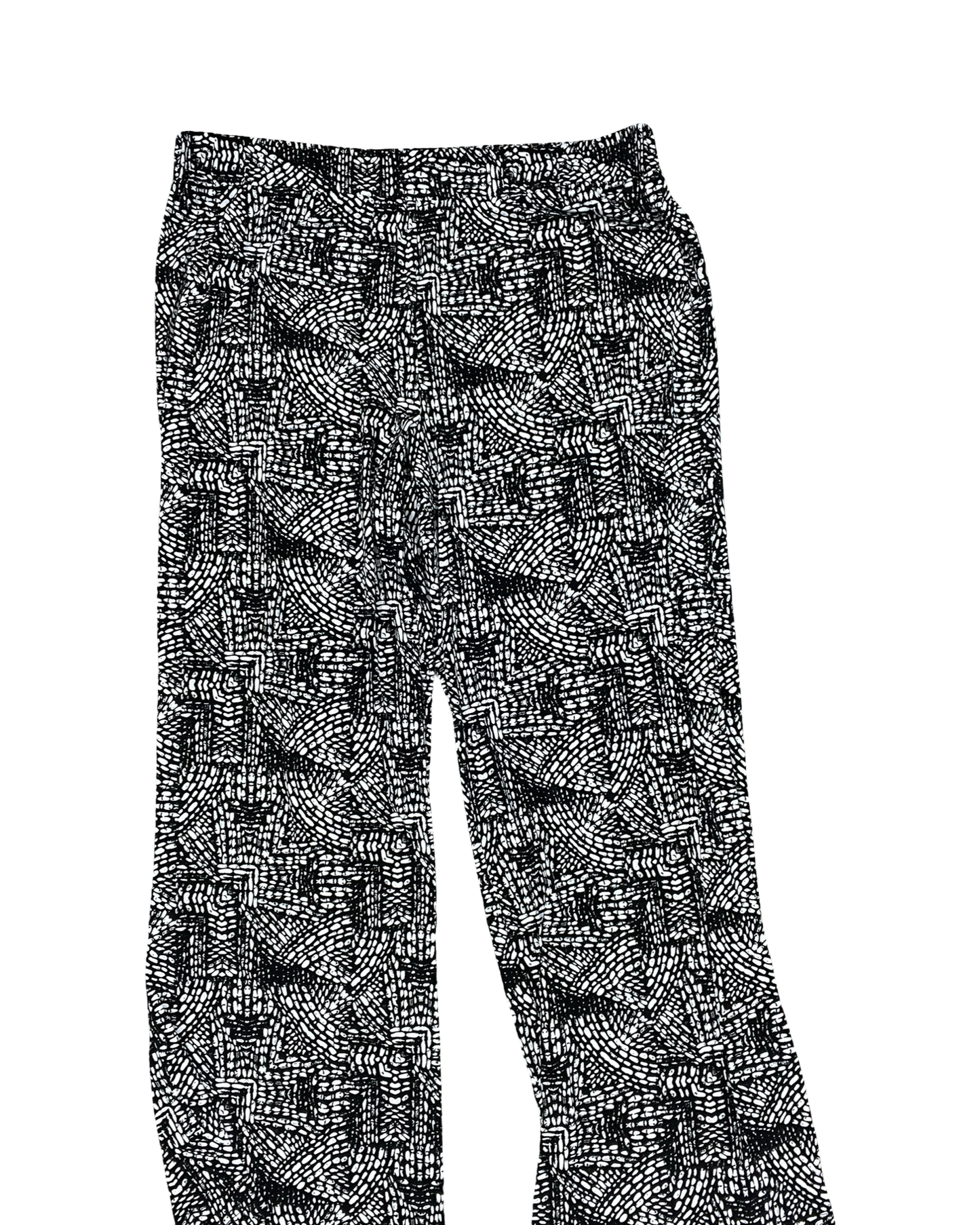 Pants Lounge By Rafaella In Black & White, Size:Xl