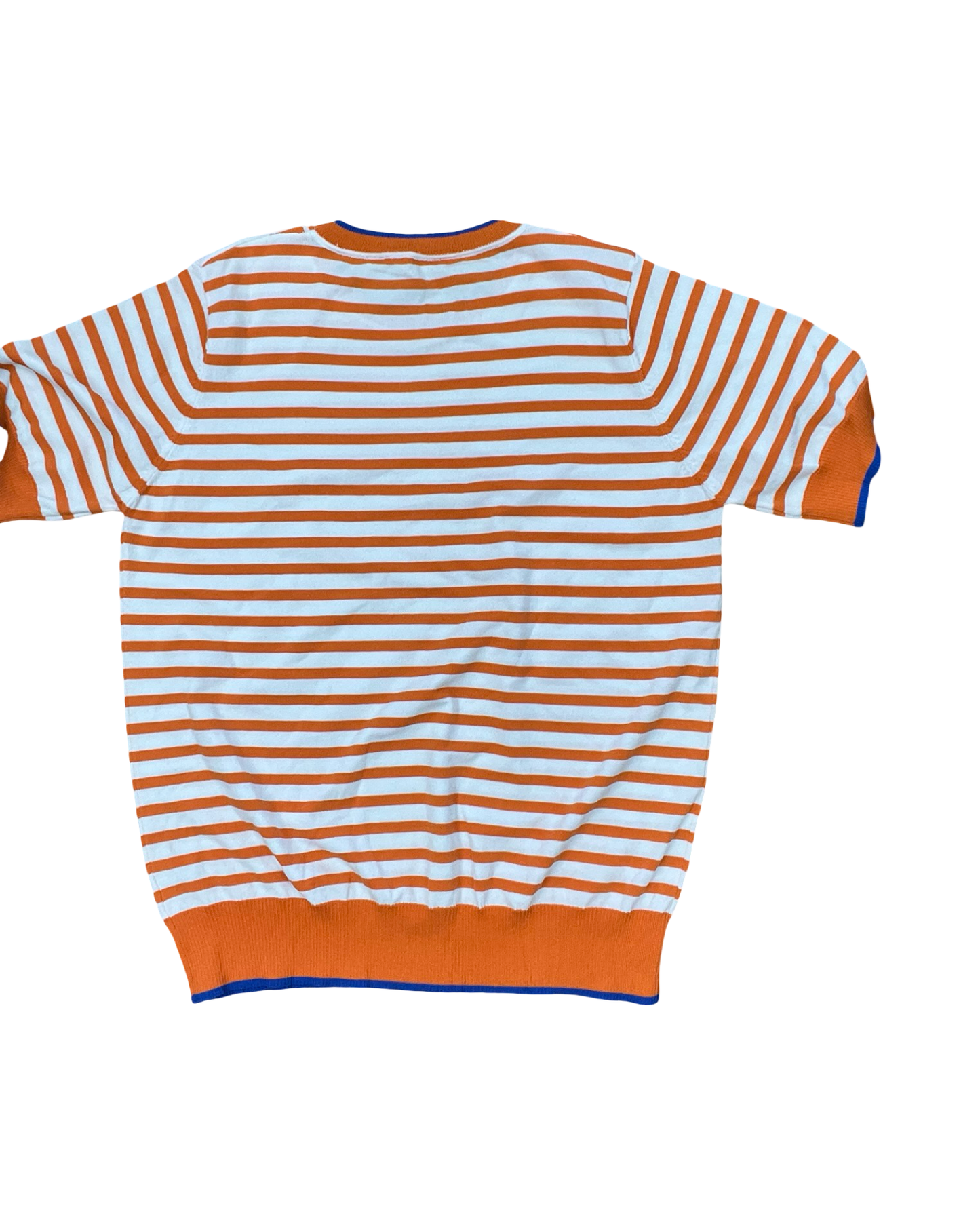 Top Ss By Clothes Mentor In Orange & White, Size:Xl