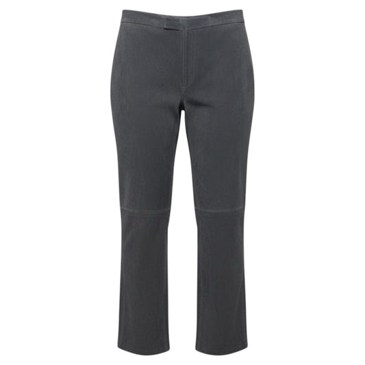 Suede Leather Pants By For Joseph In Grey, Size: 10/30
