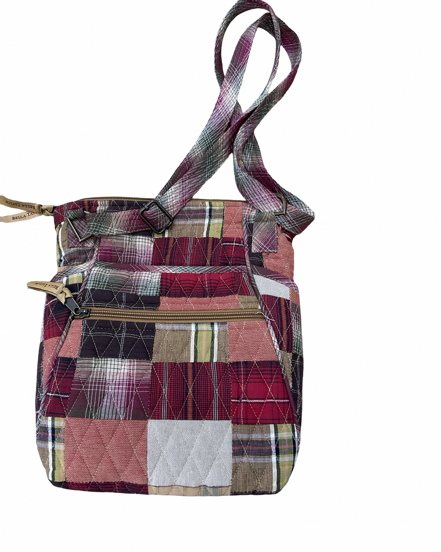 Crossbody By Clothes Mentor In Red & Tan, Size:Medium