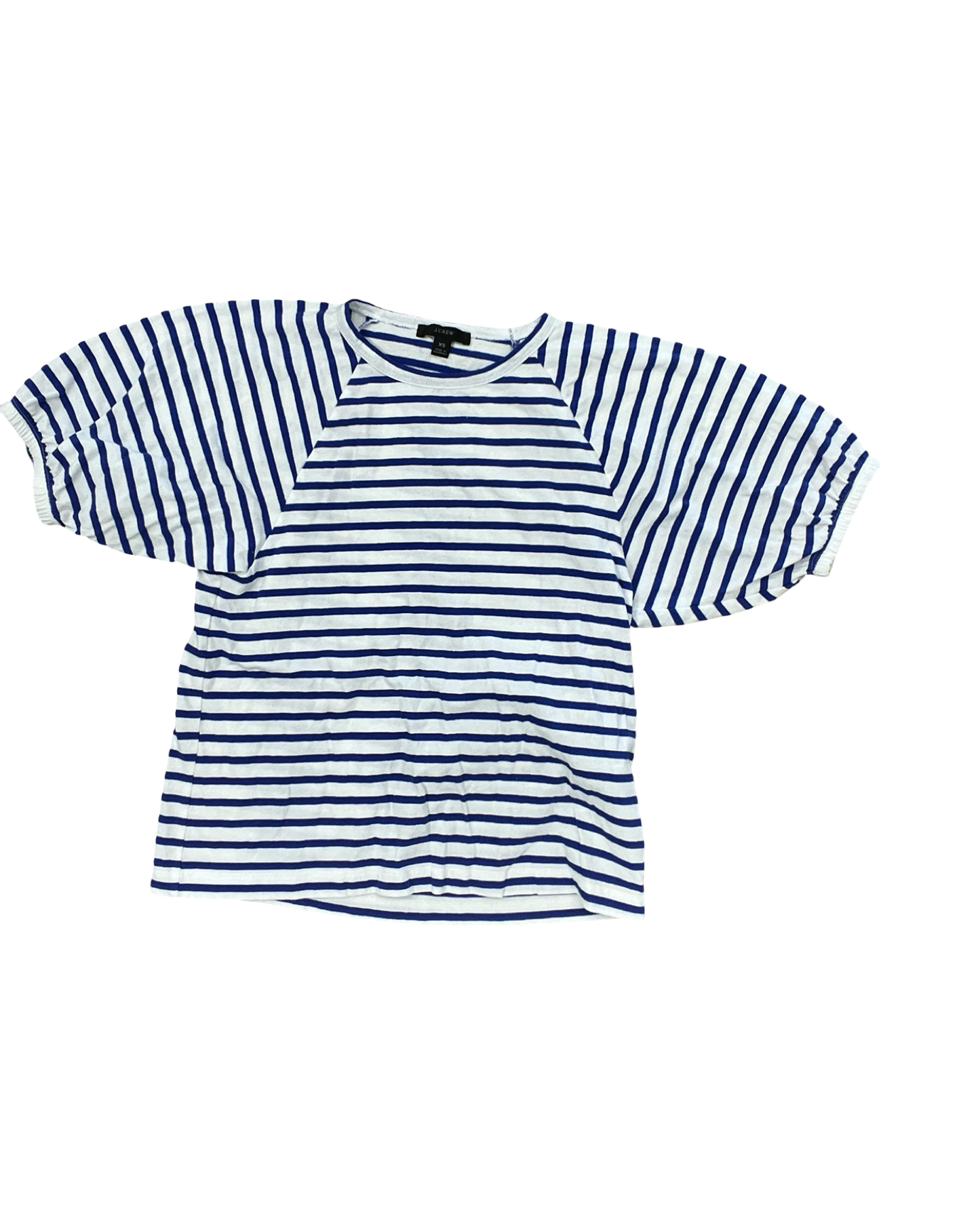 Top Ss By J. Crew In Blue & White, Size:Xs