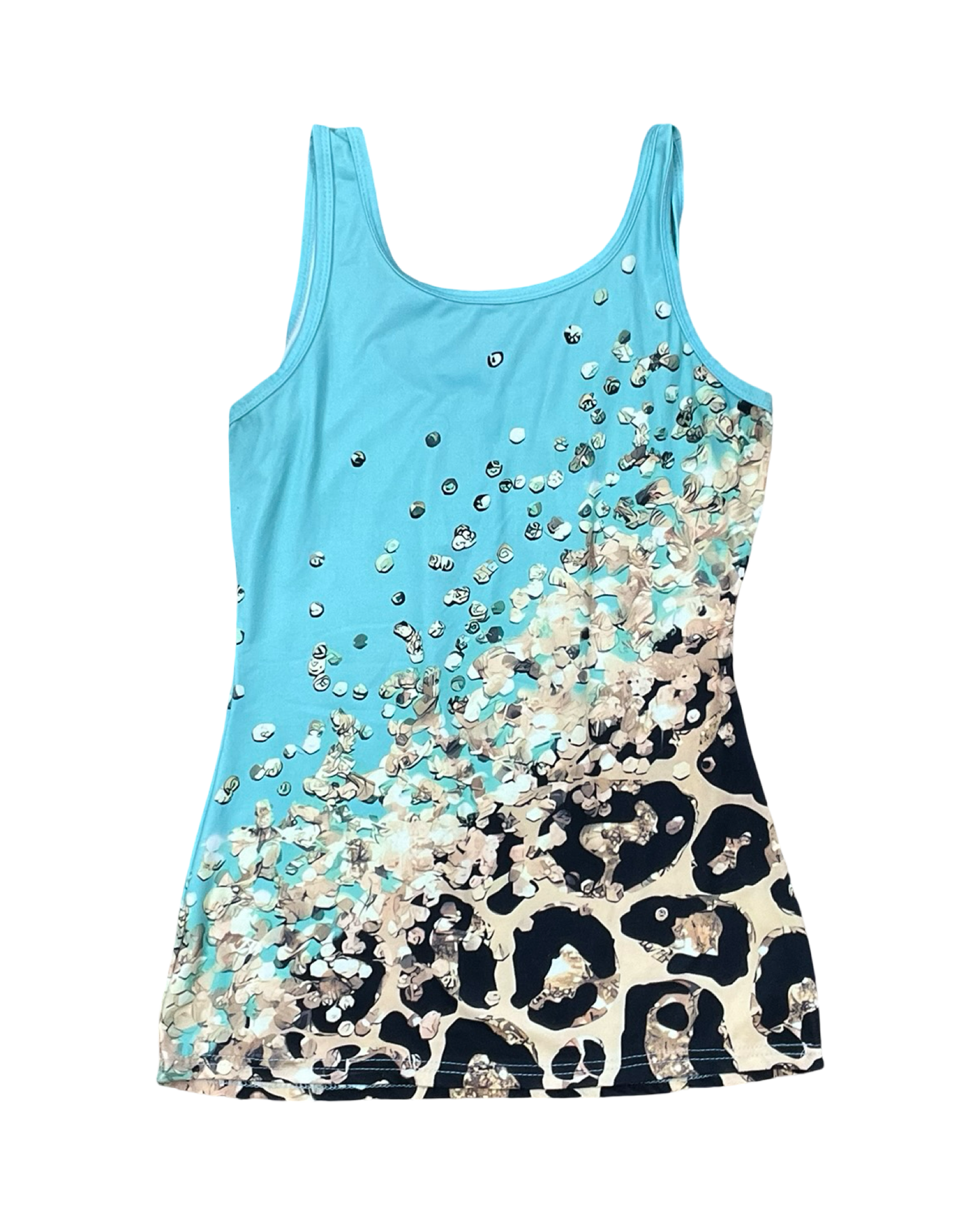 Top Sleeveless By Clothes Mentor In Aqua, Size:M