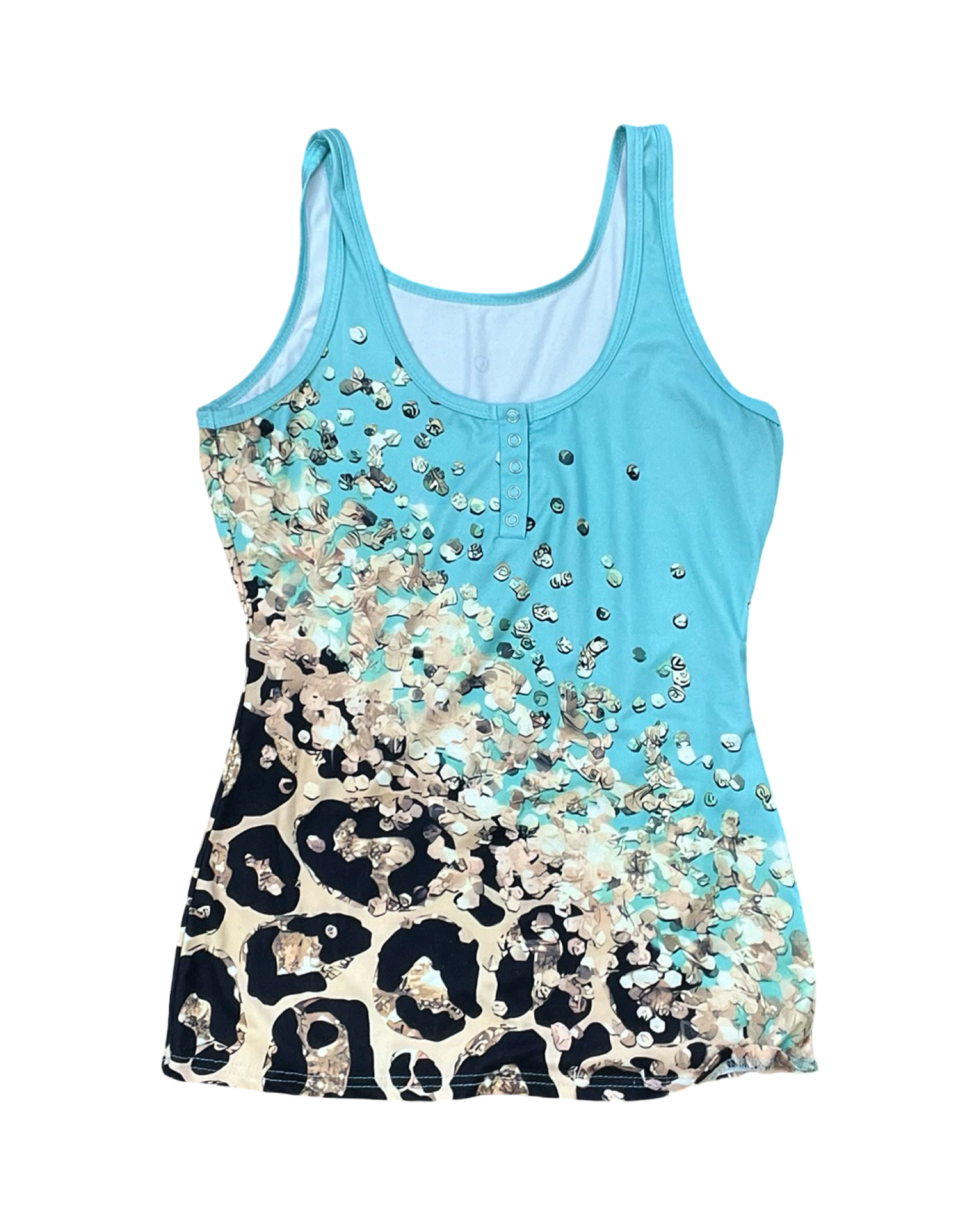 Top Sleeveless By Clothes Mentor In Aqua, Size:M