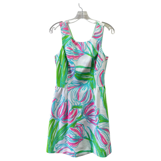 Dress Designer By Lilly Pulitzer In Blue & White, Size:M