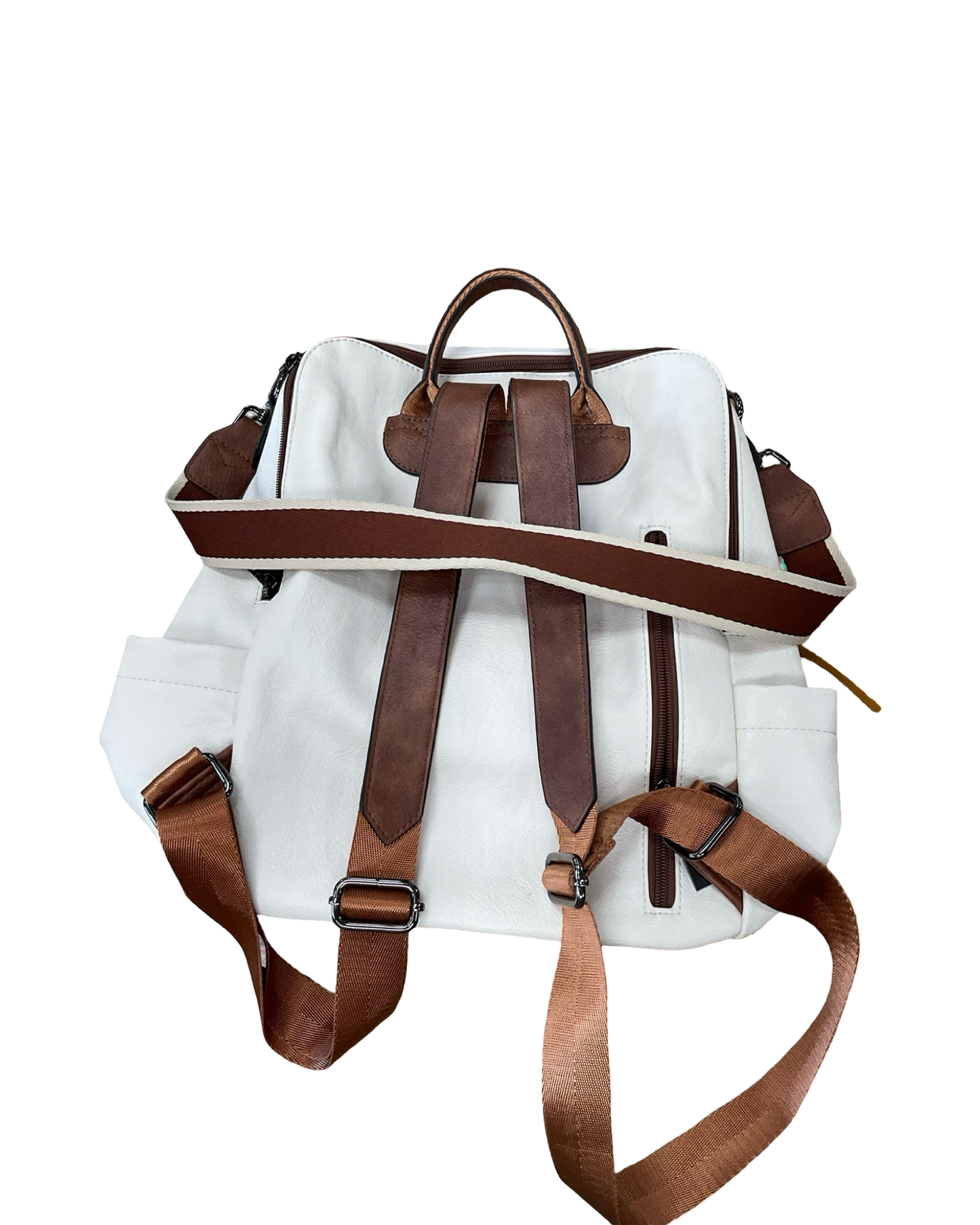 Backpack By Clothes Mentor In Cream, Size:Large