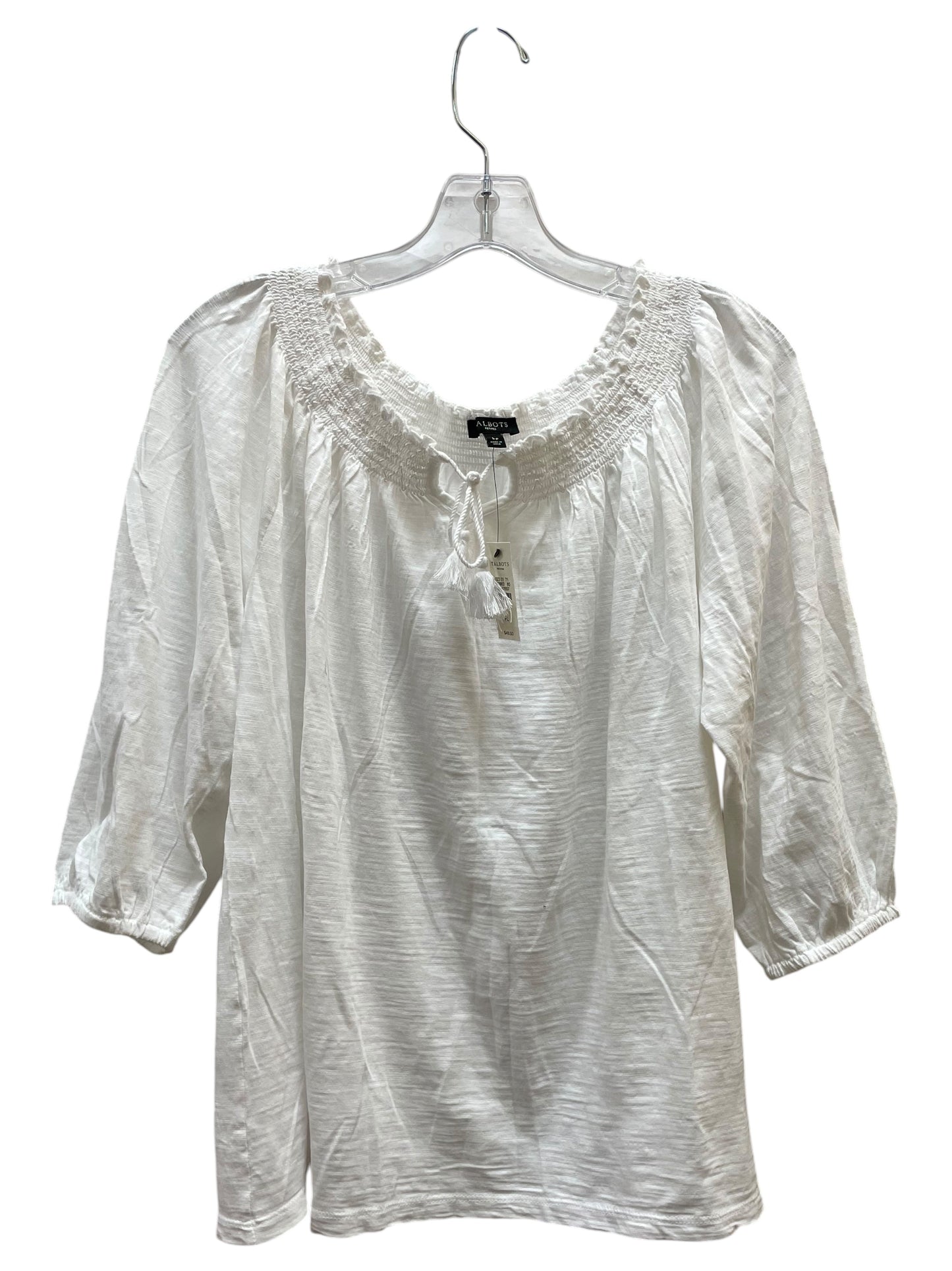Top Ls By Talbots In White, Size:Lp