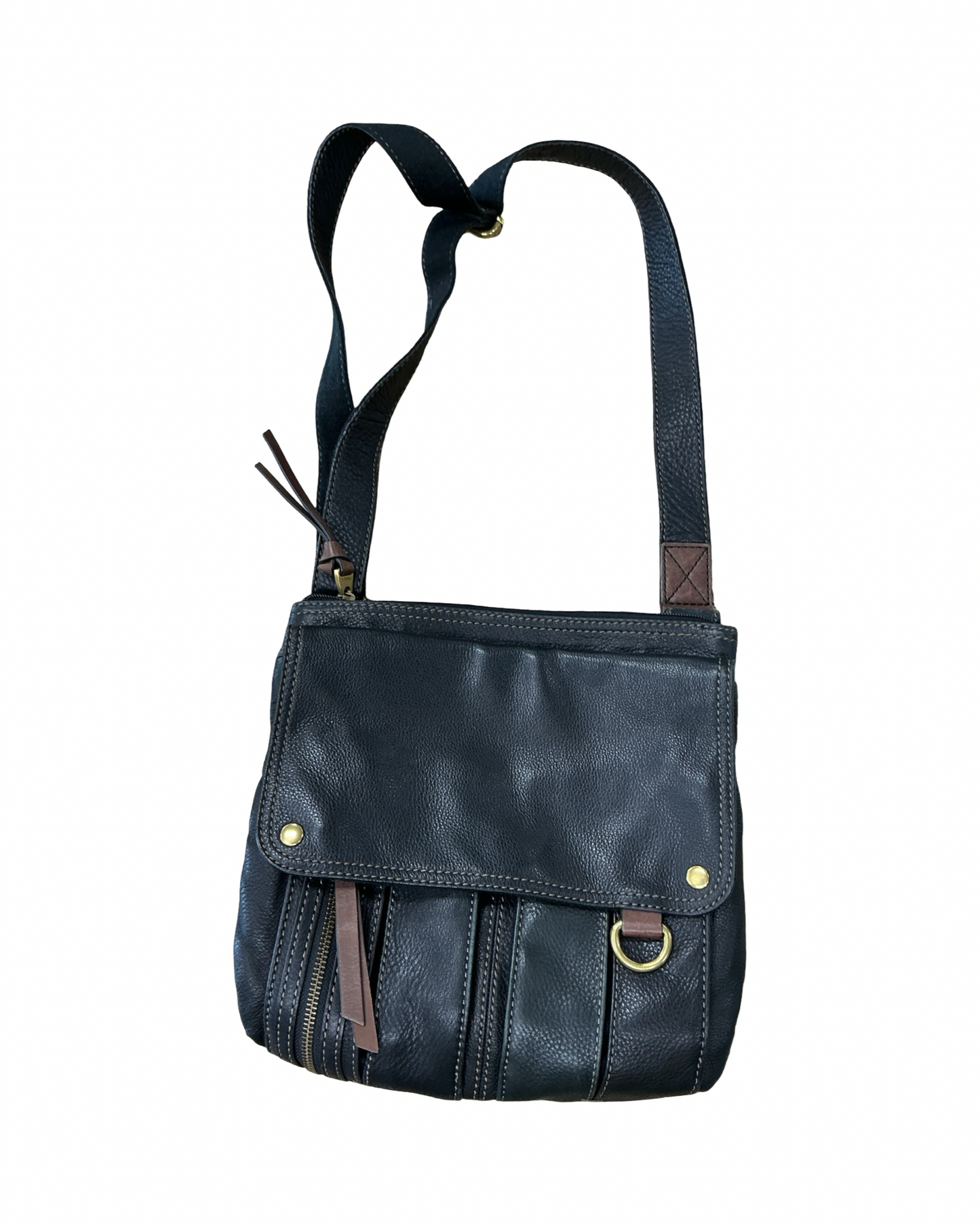 Crossbody By Fossil In Black, Size:Medium