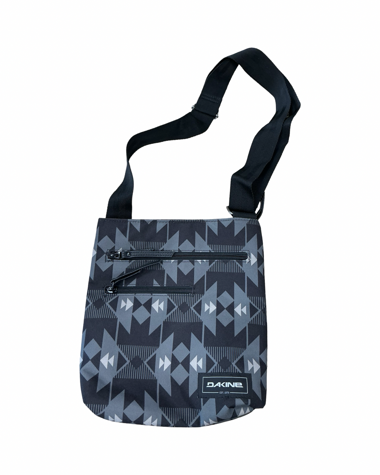 Crossbody By Clothes Mentor In Black & Grey, Size:Medium