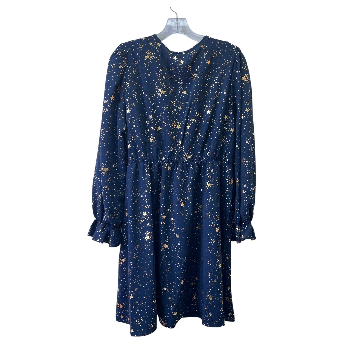 Dress Casual Midi By Shein In Blue & Gold, Size:Xl