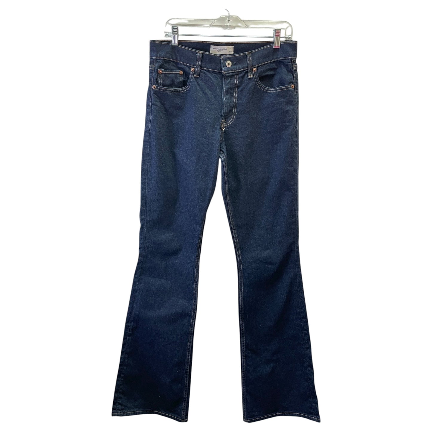 Jeans Boot Cut By Abercrombie And Fitch In Blue Denim, Size:8L