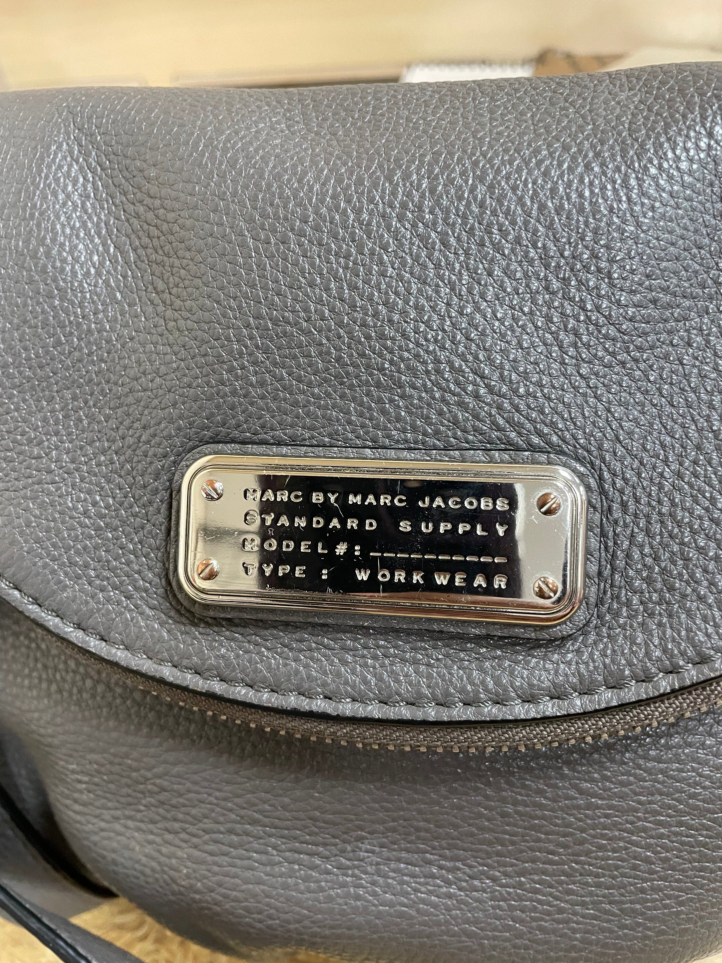 Crossbody Luxury Designer By Marc Jacobs In Grey, Size:Small
