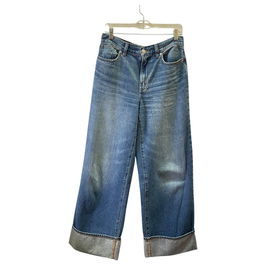 Pants Wide Leg By Madewell In Blue Denim, Size:6