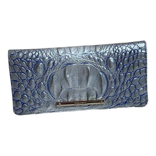 Wallet Designer By Brahmin In Silver, Size:Medium