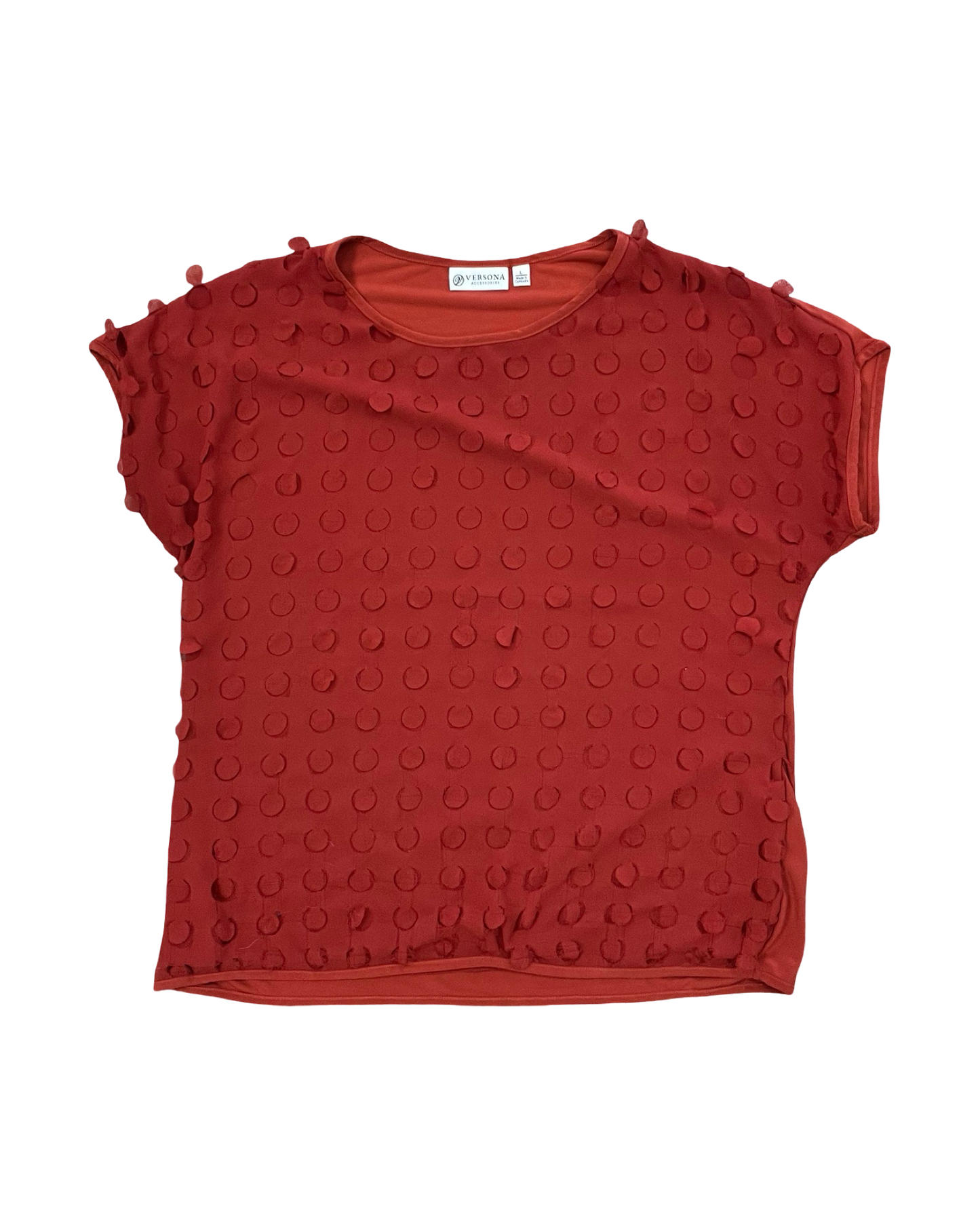 Top Ss By Versona In Orange, Size:L