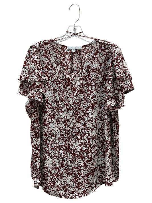 Top Ss By Sweet Rain In Brown & Green, Size:2X
