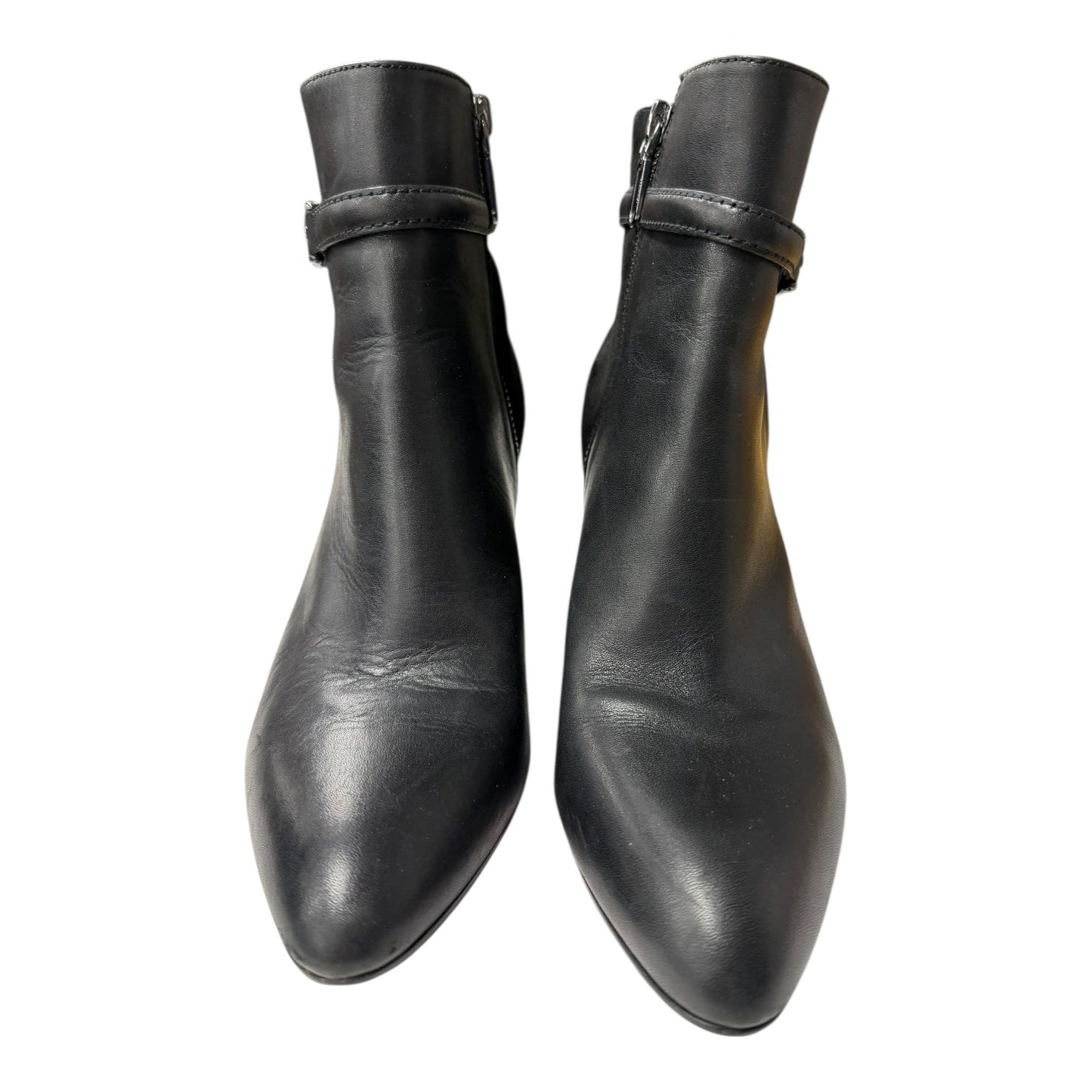 Boots Ankle Heels By Talbots In Black, Size:8.5