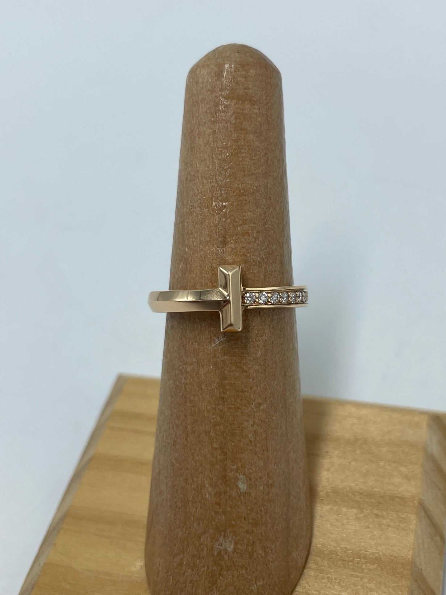 Tiffany & Company 18K T Diamond Ring, Size: 5.25