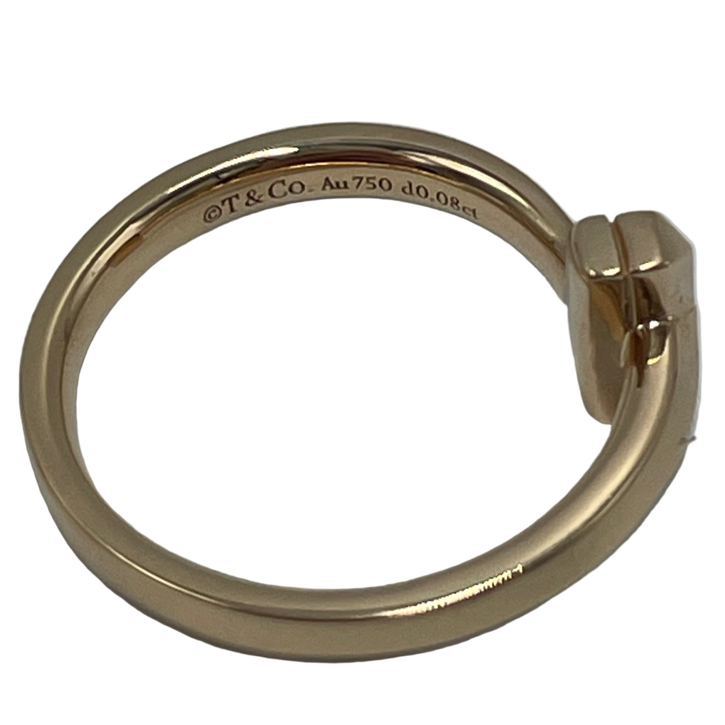 Tiffany & Company 18K T Diamond Ring, Size: 5.25