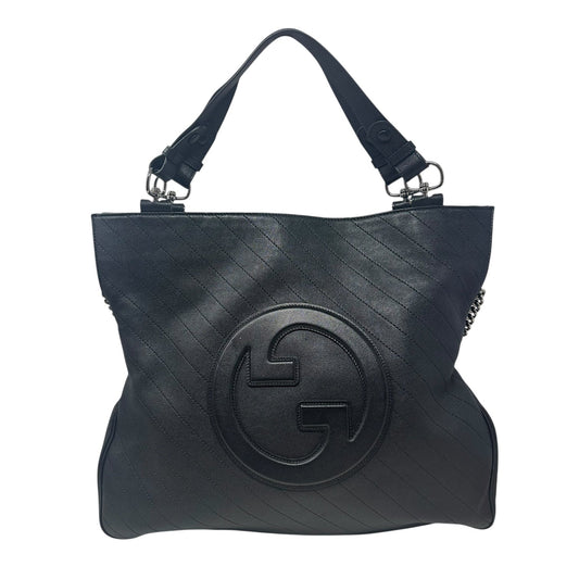 Blondie GG Leather Tote Handbag Luxury Designer By Gucci, Size: Large