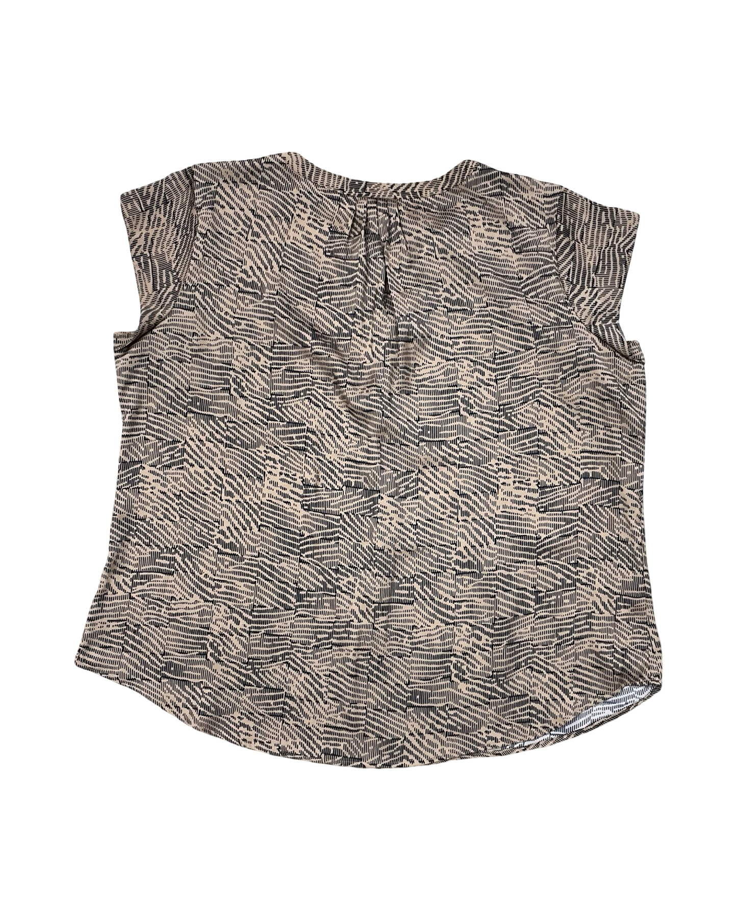 Top Sleeveless By Liz Claiborne In Black & Brown, Size:1X