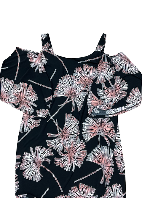 Dress Party Short By Robbie Bee In Black & Pink, Size:1X