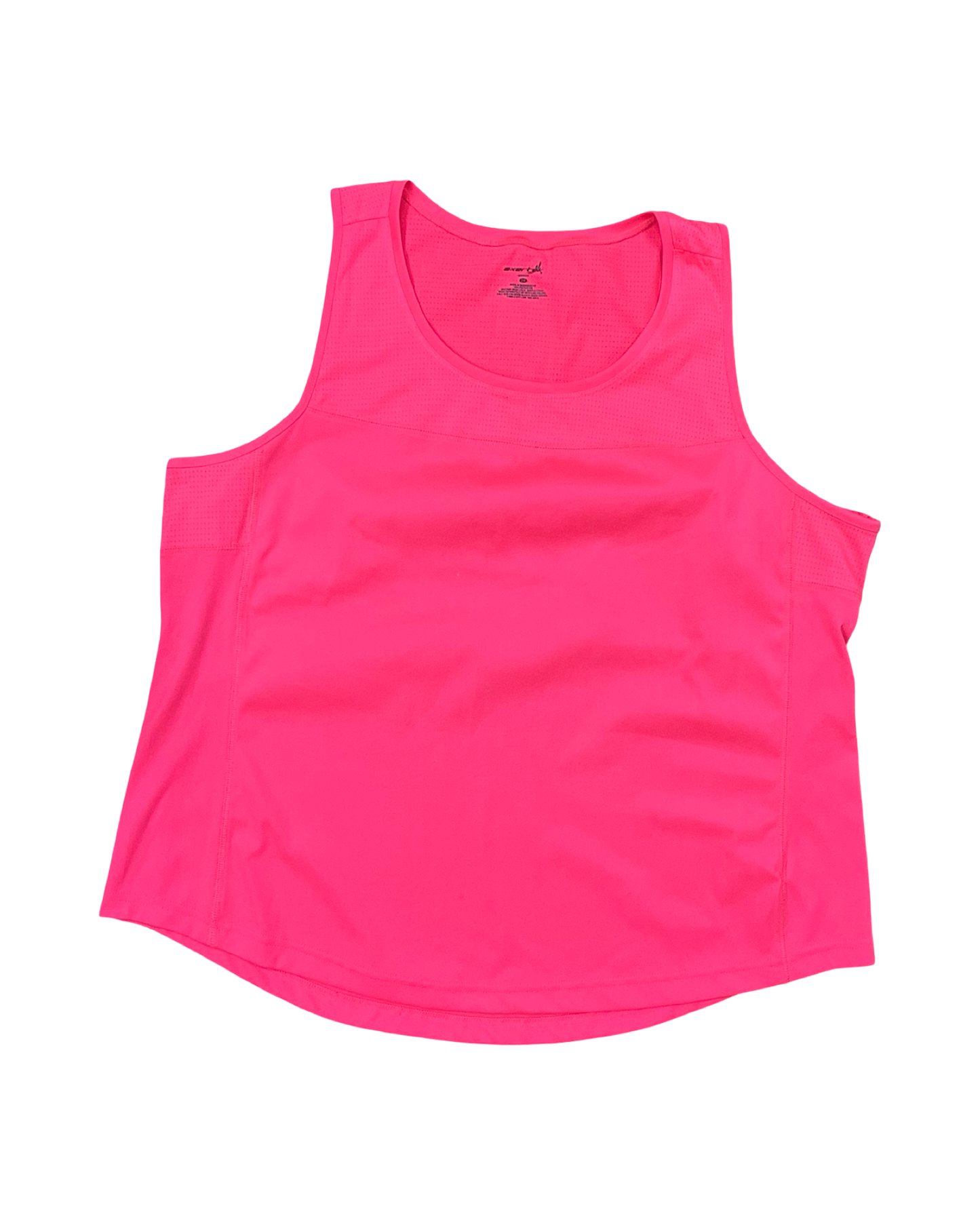 Athletic Tank Top By Exertek In Pink, Size:2X