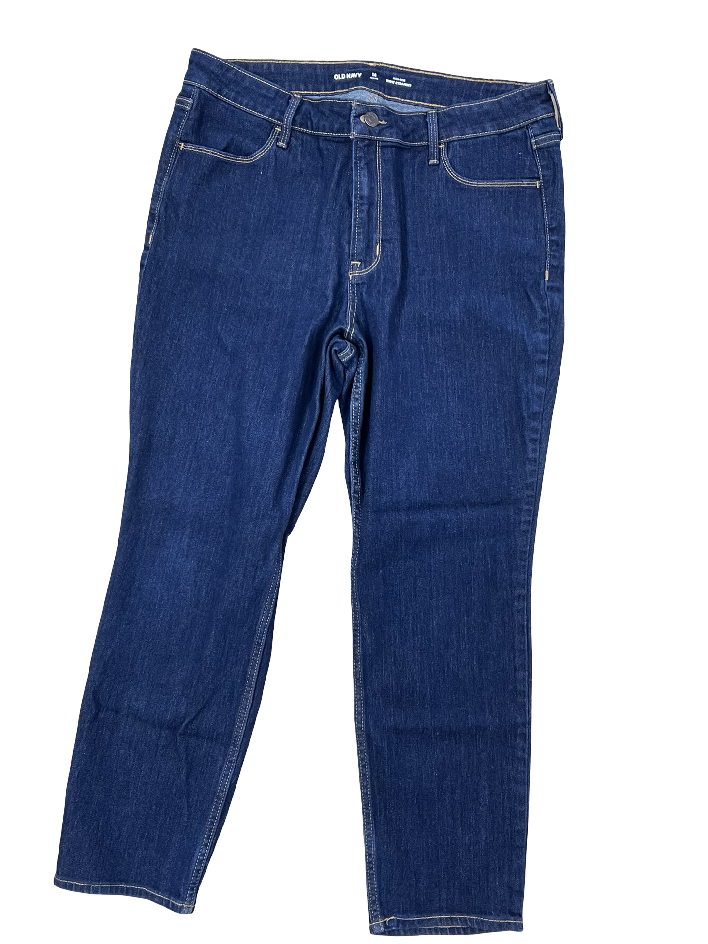 Jeans Cropped By Old Navy In Blue Denim, Size:14P