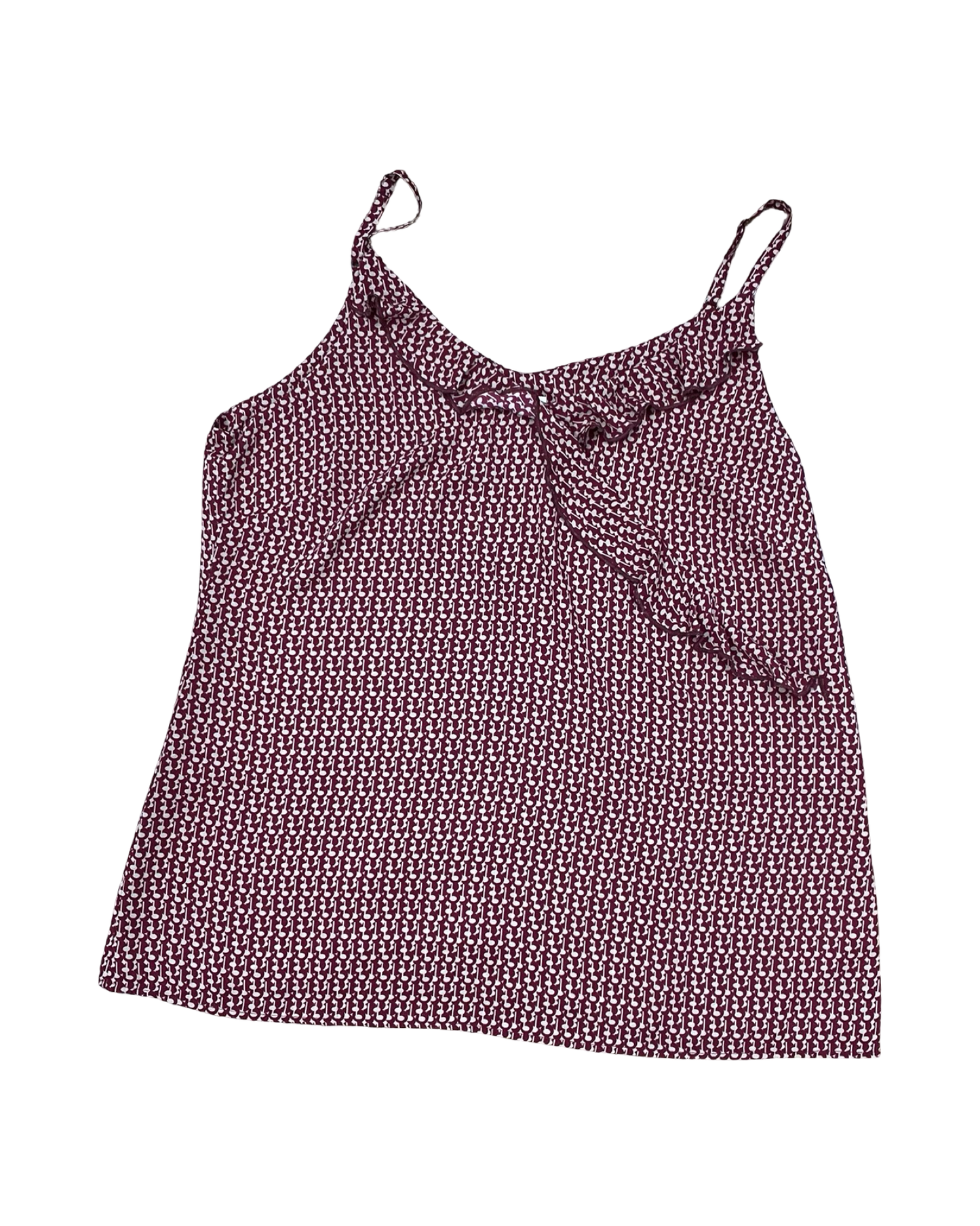 Top Cami By Cabi In Maroon, Size:Xl