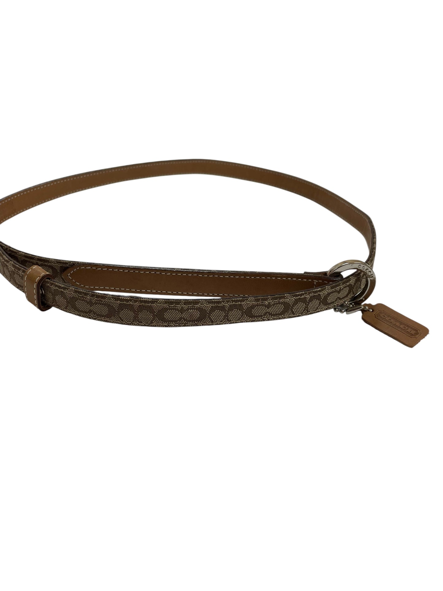 Belt Designer By Coach In Tan, Size:Xlarge