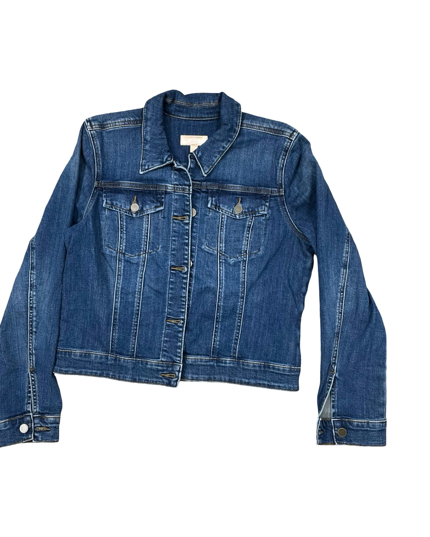 Jacket Denim By Kut In Blue Denim, Size:L