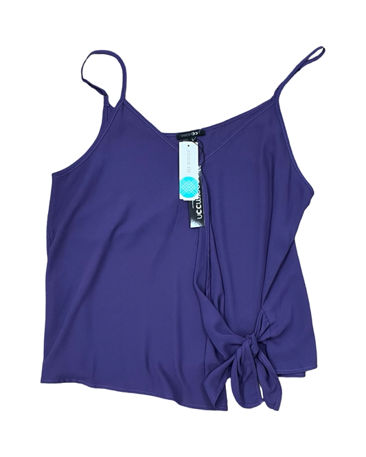 Top Sleeveless By Papermoon In Purple, Size:L