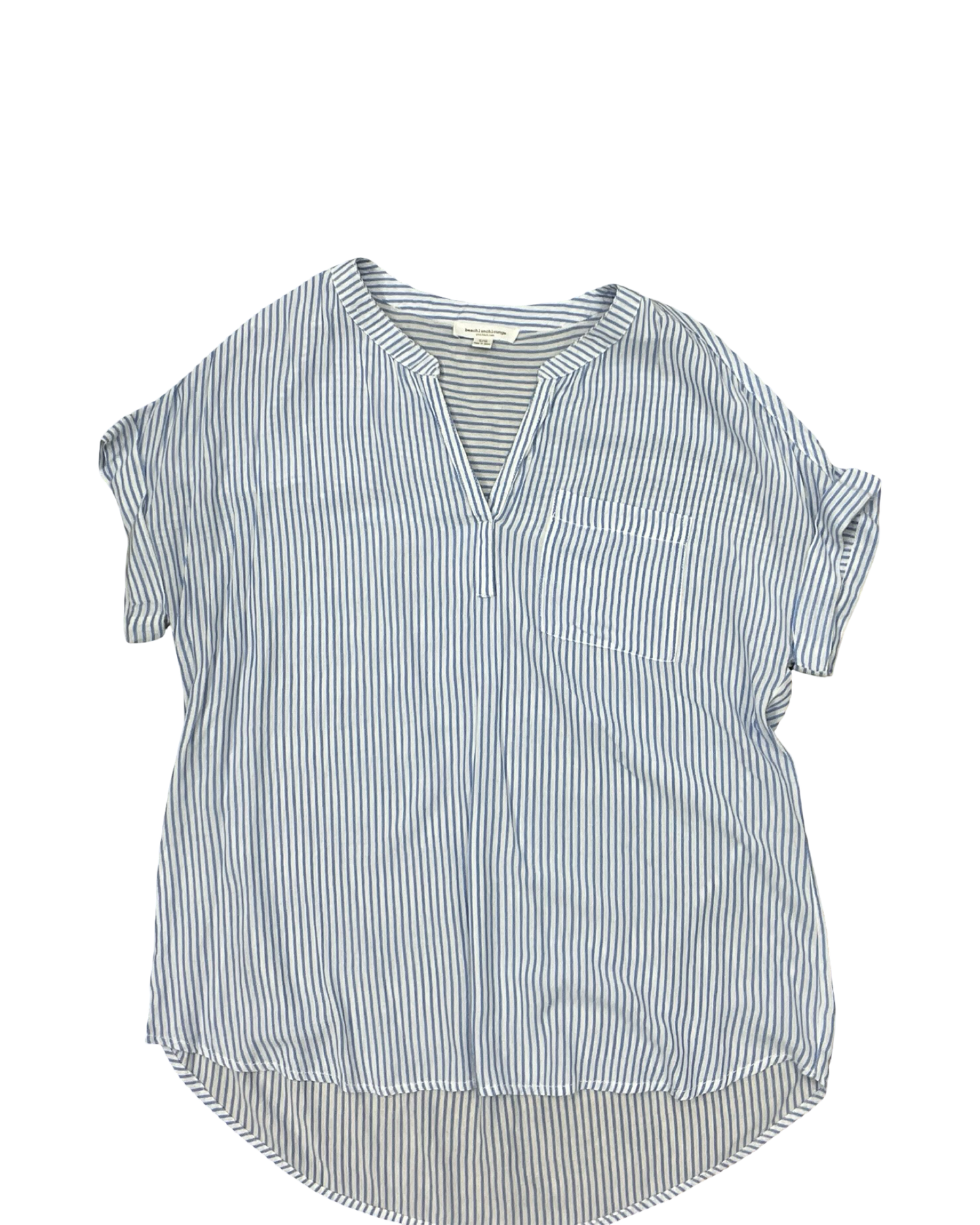 Top Ss By Beachlunchlounge In Blue & White, Size:L