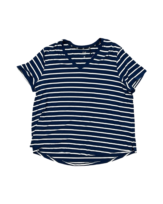 Top Ss By Gap In Blue & White, Size:1X