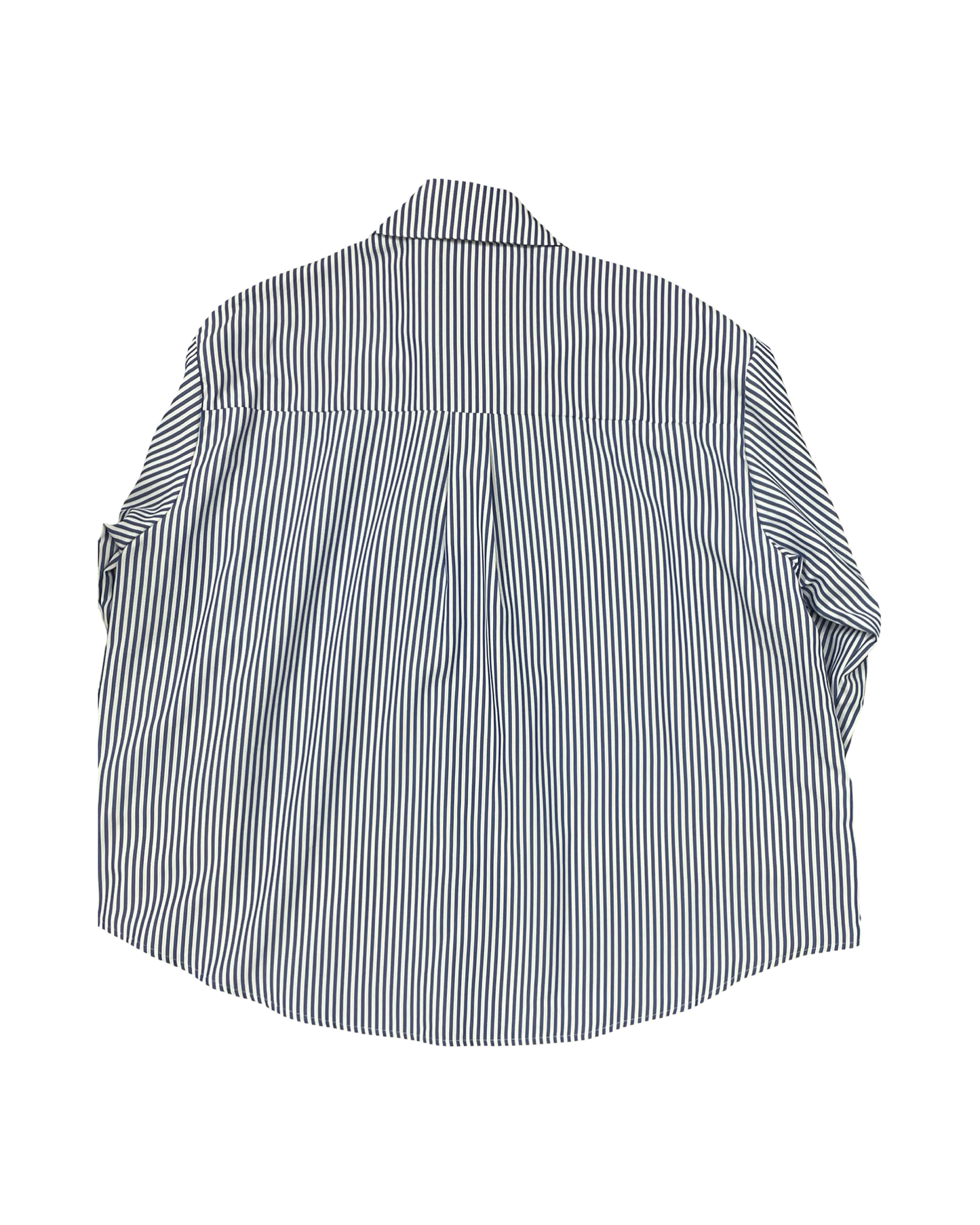 Blouse Ls By Shein In Blue & White, Size:2X