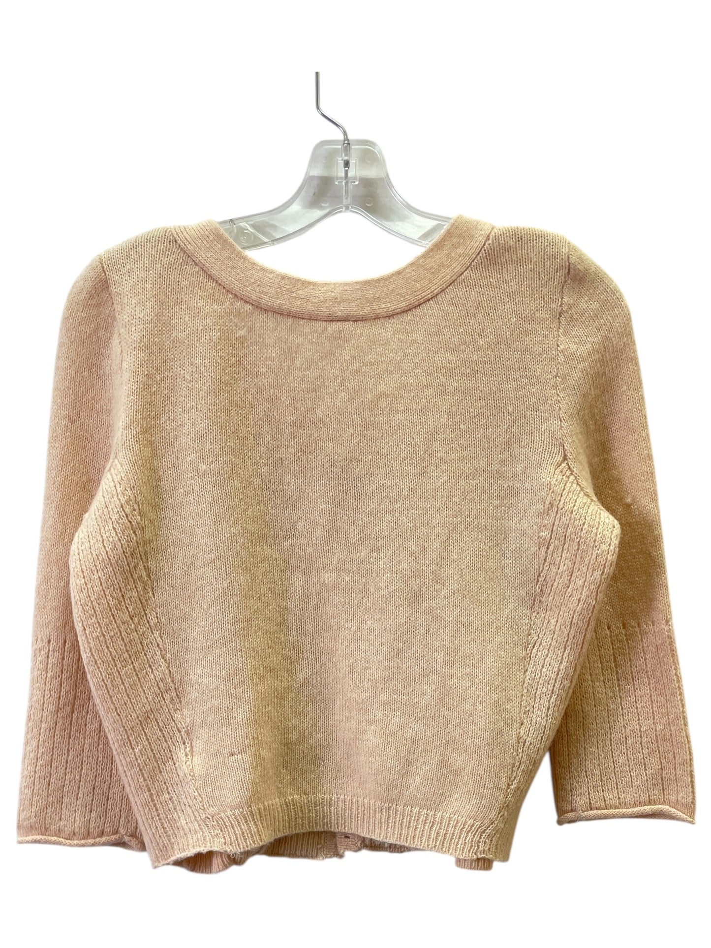 Sweater Cardigan By Free People In Peach, Size:S