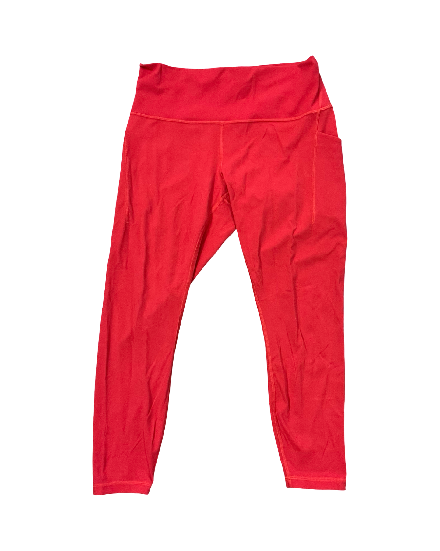 Athletic Pants By Lululemon In Red, Size:L