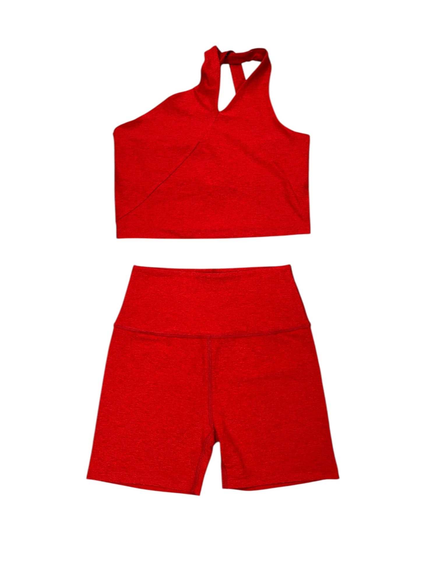 Athletic Shorts 2Pc By Beyond Yoga In Red, Size:L