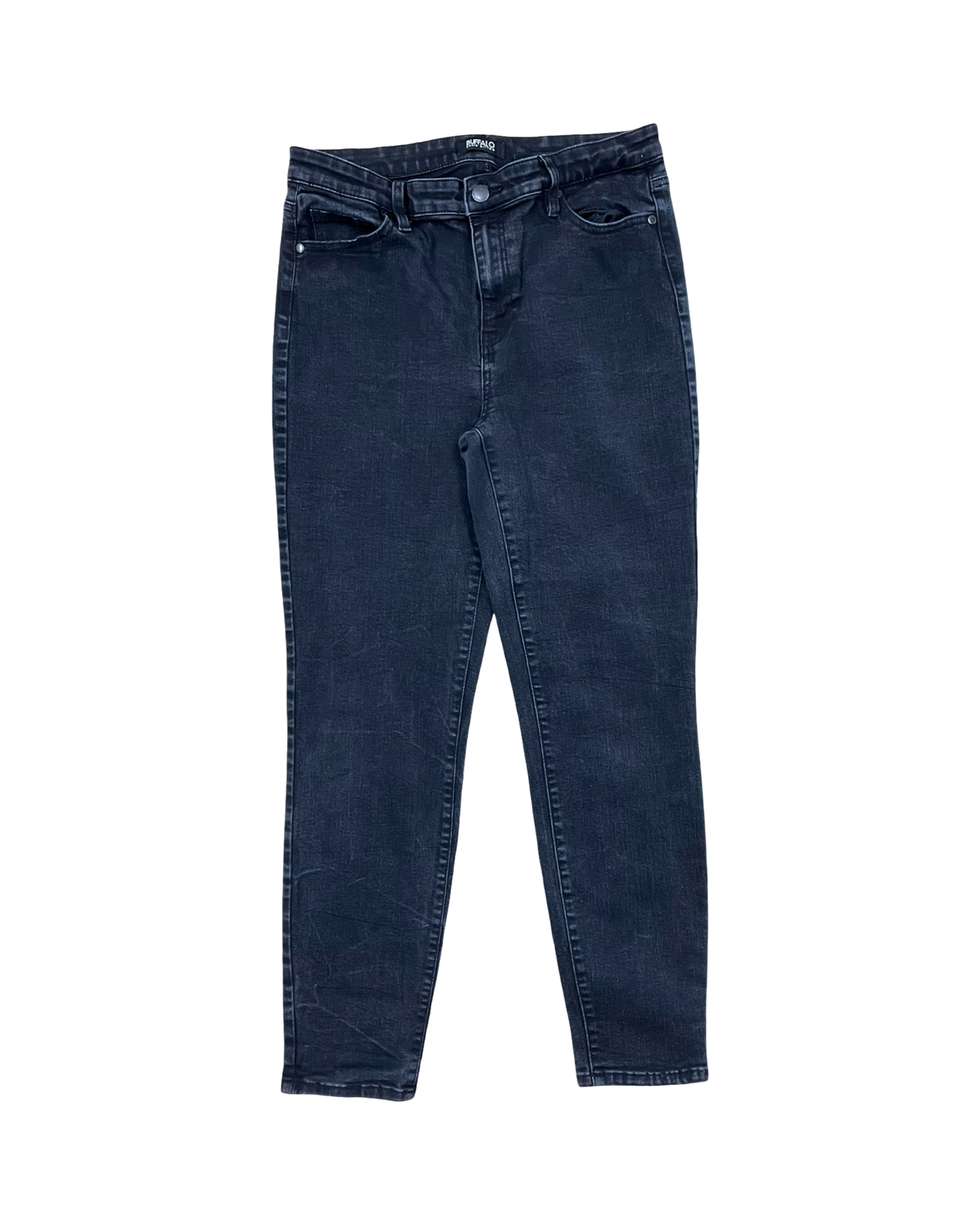 Jeans Straight By Buffalo David Bitton In Black, Size:10
