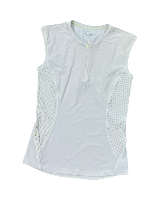 Top Sleeveless By Athleta In Cream, Size:M