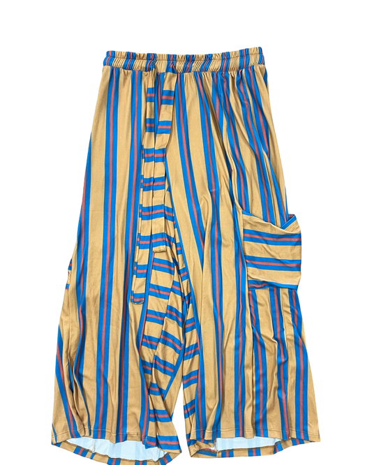Pants Lounge By Clothes Mentor In Blue & Yellow, Size:1X
