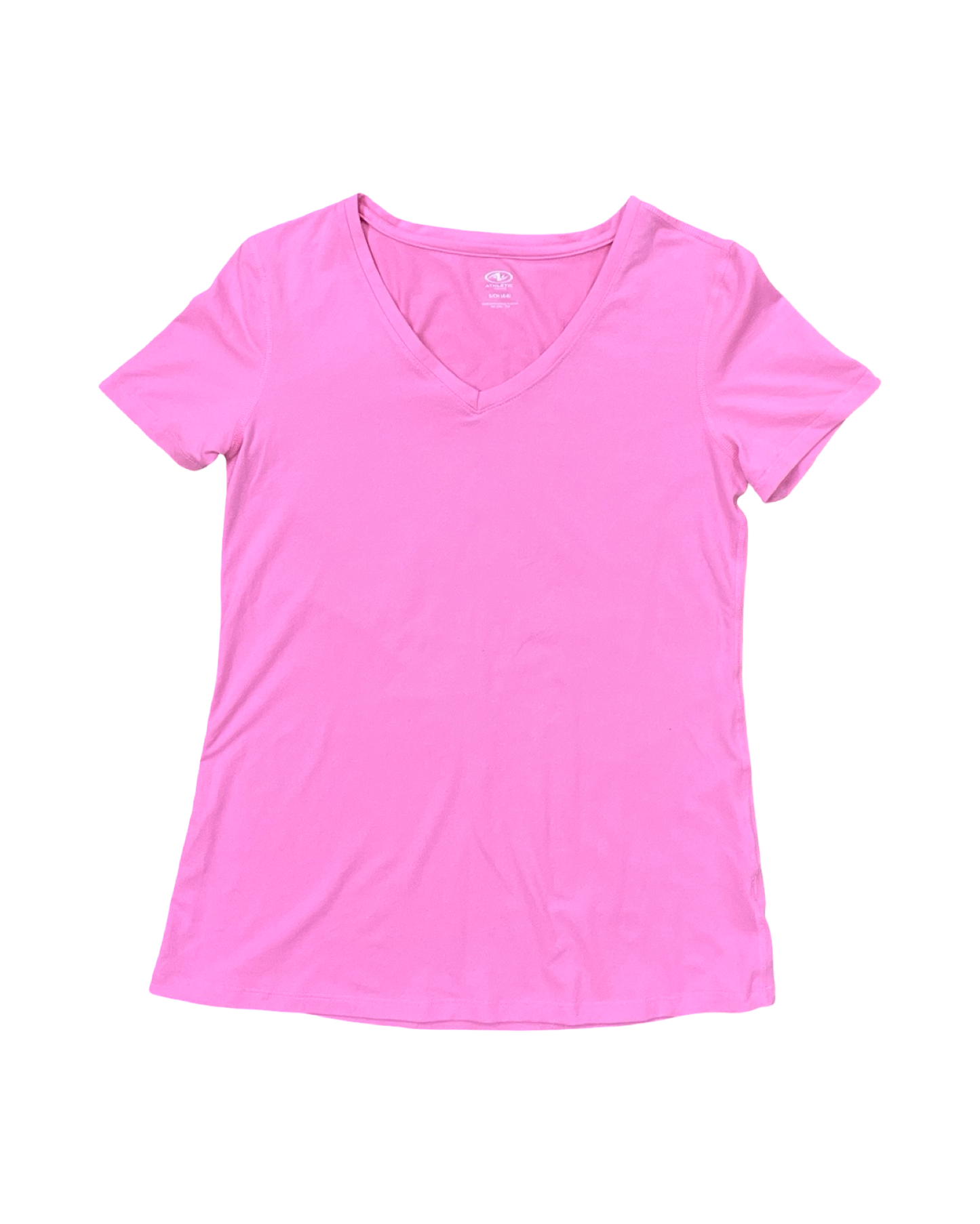 Top Ss Basic By Athletic Works In Pink, Size:S