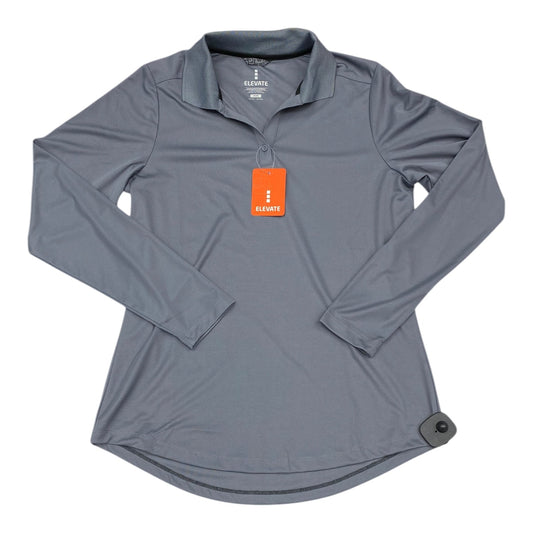 Athletic Top Ls Collar By Cmc In Grey, Size:M