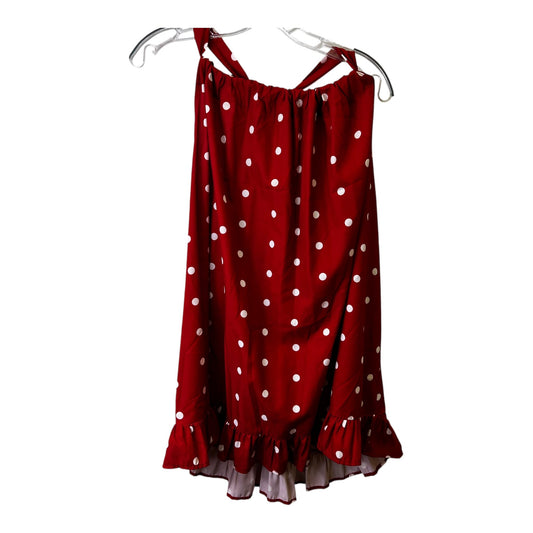 Top Sleeveless By Clothes Mentor In Red, Size:3X
