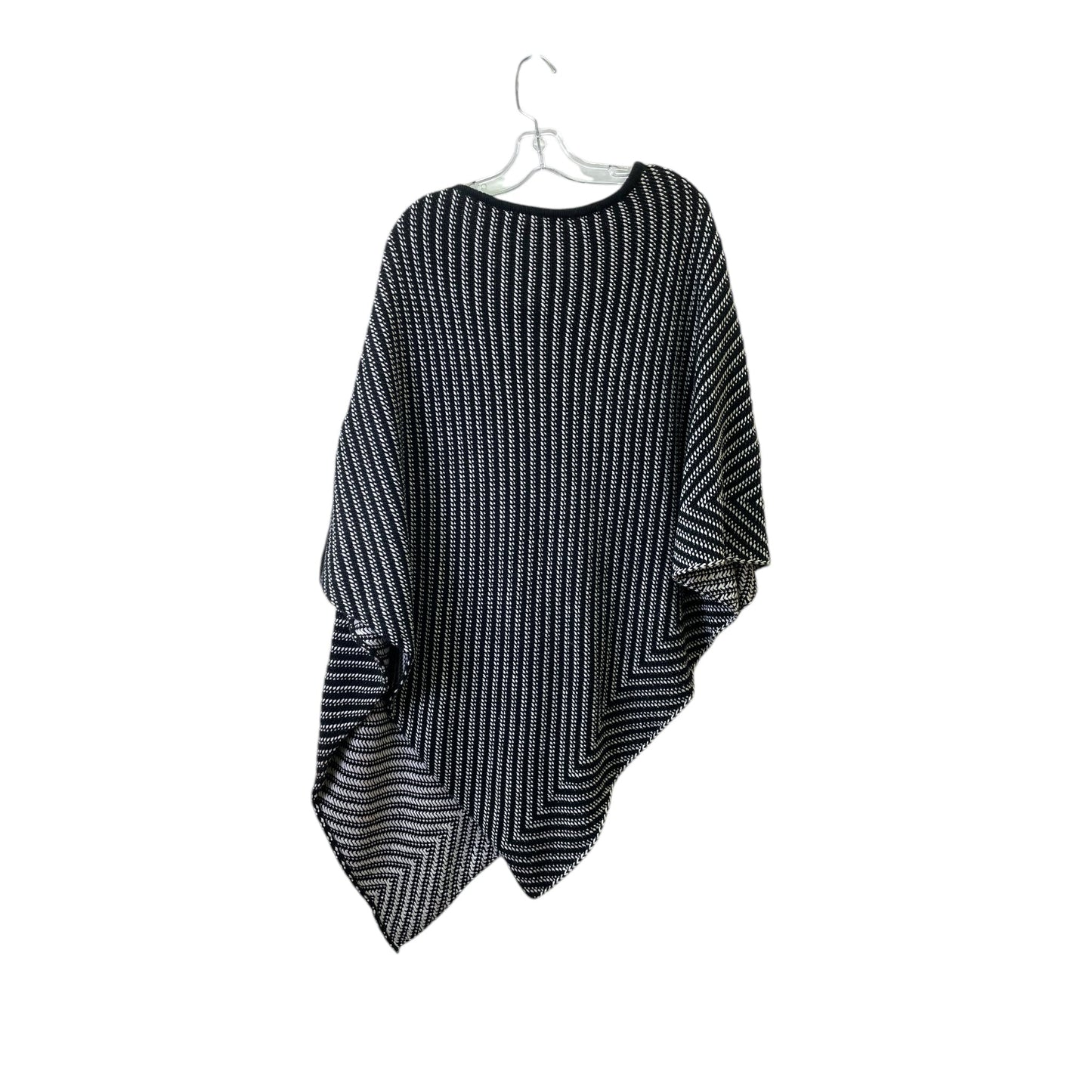 Poncho By Chicos In Black, Size:Osfm